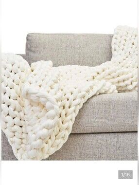 New Bearaby Cotton Napper Cooling Weighted Blanket with Duffel Bag White 10LB